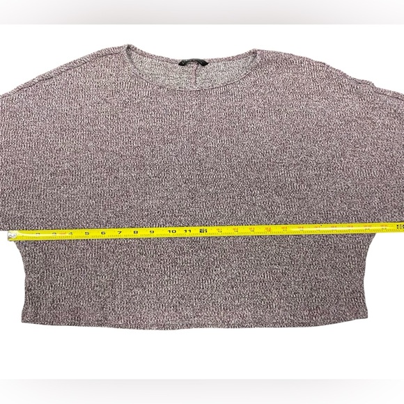 💖5 for $25💖 Redwood Ribbed Knit Bishop Sleeve Cropped Sweater Women’s Medium - Picture 6 of 7